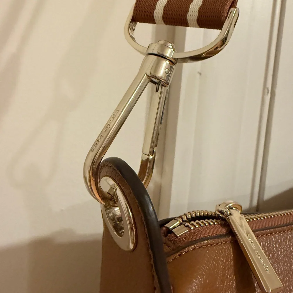 Kate Spade New York Rosie Large pebbled leather brown crossbody bag - Picture 7 of 13